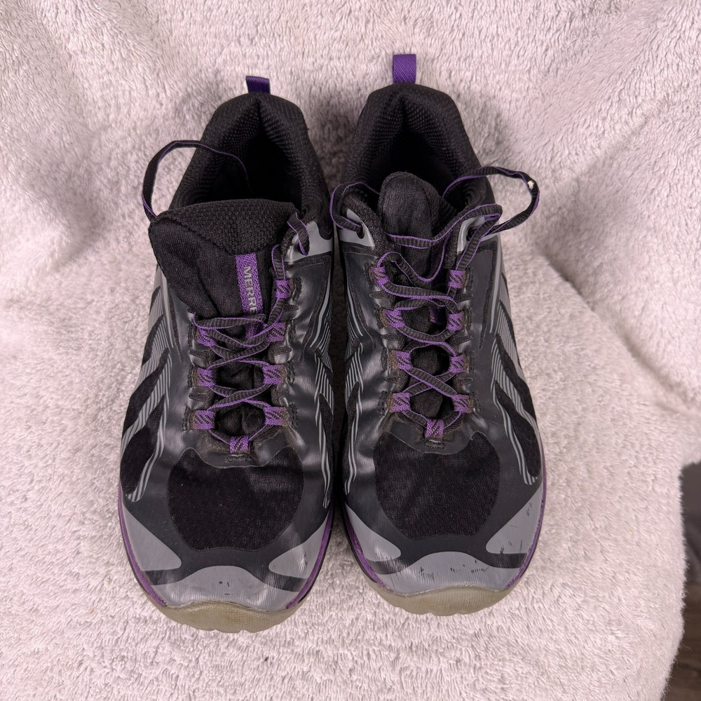 Merrell Womens Siren Edge 3 Black Trail Hiking Shoes Size 8.5 Wide J034438 - Picture 2 of 8